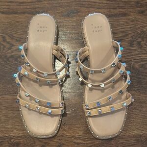 Embellished Flat Sandals